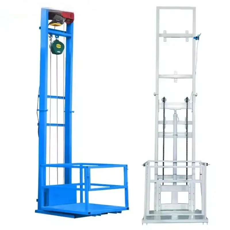 Free shipping Small household Electric Hydraulic Elevator Lift Cargo Warehouse Factory Track Simple Customizable