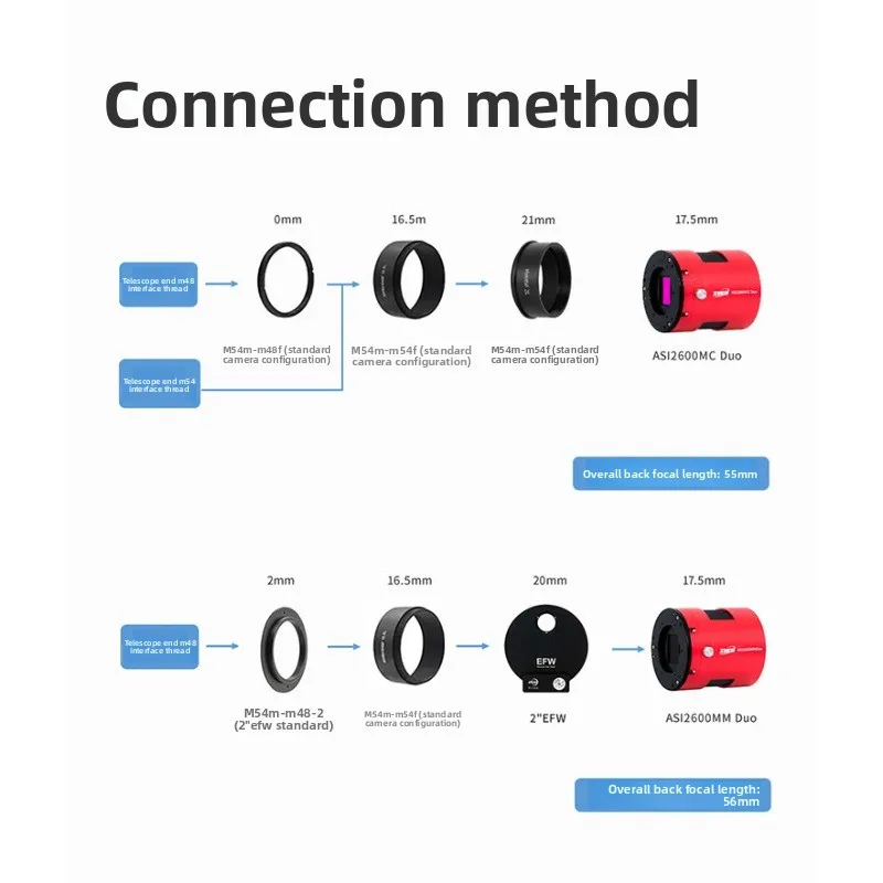 ASI2600MC Astronomical Frozen Camera, Color Deep Space Photography Guide Star