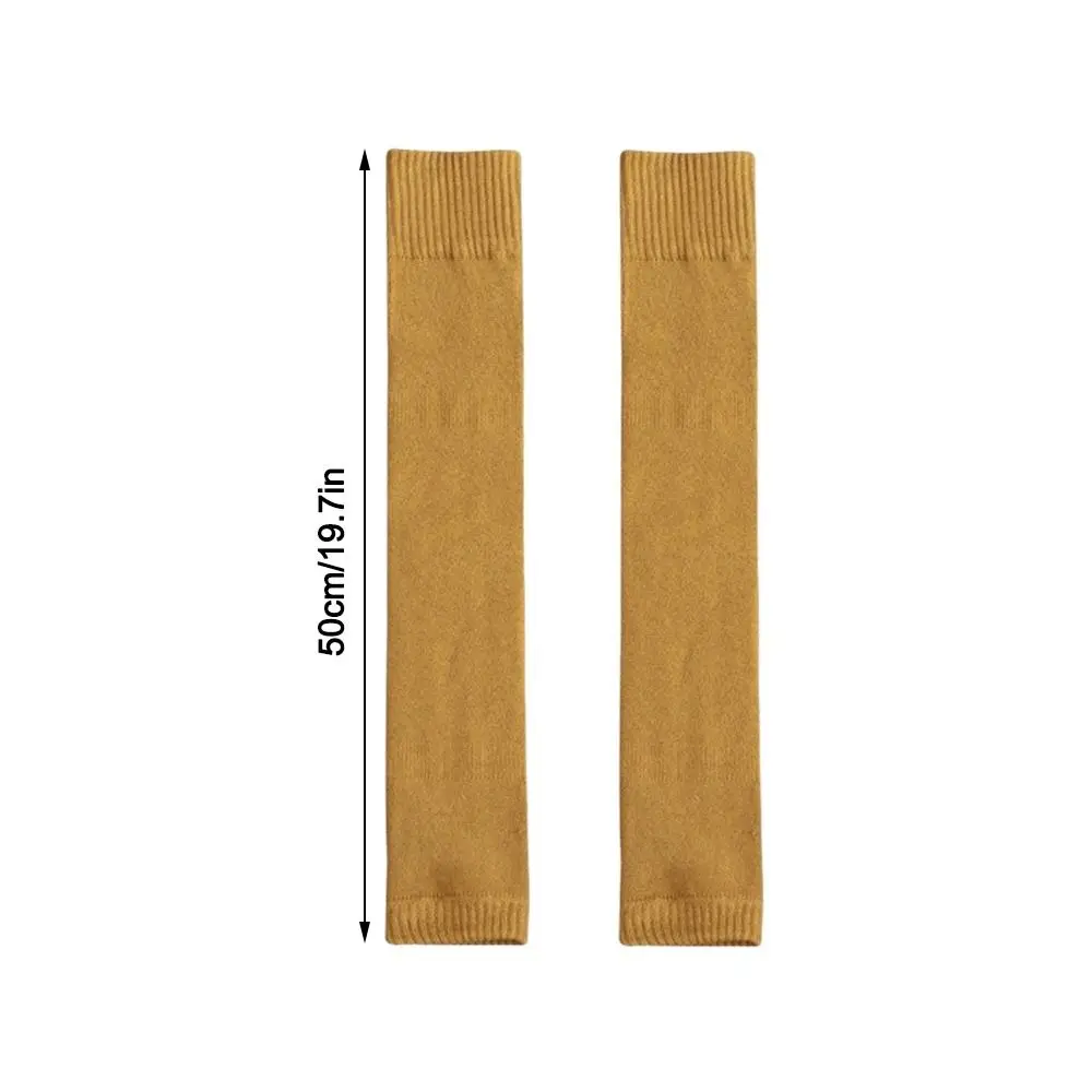 جوارب طويلة ناعمة وسميكة ودافئة لحماية الساق ومضادة للرياح ومضادة للبرد وأكمام طويلة جوارب أنبوبية مرنة للجنسين