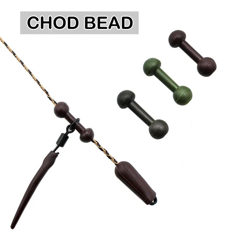 20x Carp Fishing Accessories Chod Beads Helicopter Rigs Beads Carp Fishing Tackle Line Protector Zig Rig Chod Safety System