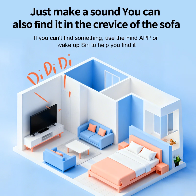 جهاز تتبع نظام تحديد المواقع للحيوانات الأليفة لكبار السن والأطفال، جهاز منع فقدان المفاتيح، محفظة السيارة، جهاز تعقب بلوتوث الكهربائي لأجهزة Apple، ابحث عن جديد