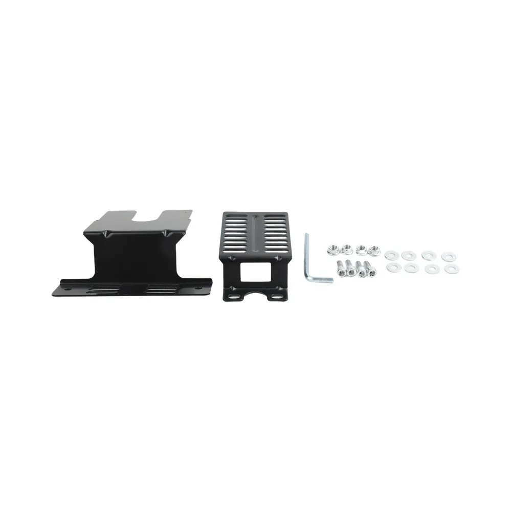 Rotisserie Bracket Kit Sturdy Iron Construction Easy Installation Adjustable Design Compatible with BBQ Grills and Skewers