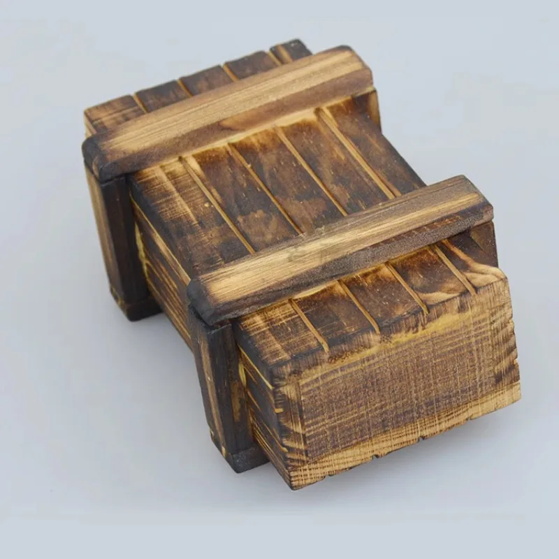 Wooden Crate for 1/10 RC Crawler Car AXIAL SCX10 III AX103007 Jeep Chevrolet G63 Upgrade and Modify Decorative Parts