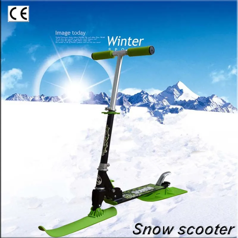 Children's dual-purpose ski ice and snow land dual-purpose scooter climbing plow iron snowboard toboggan