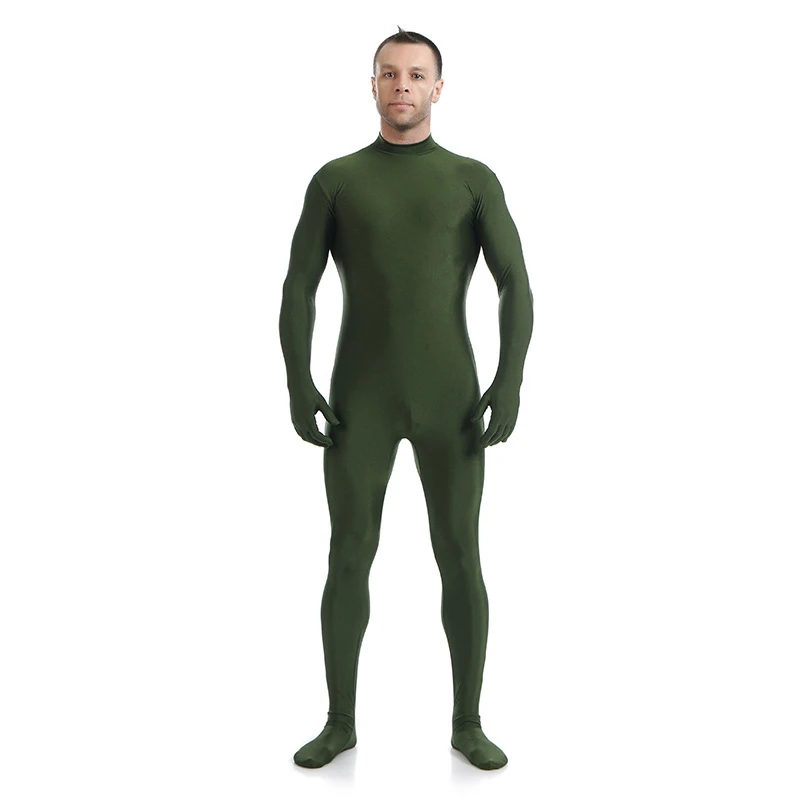 Ainclu Men Women Spandex Zentai Morph Suit Men Costumes Adults Halloween Jumpsuit Carnival Role Play Tight Suit