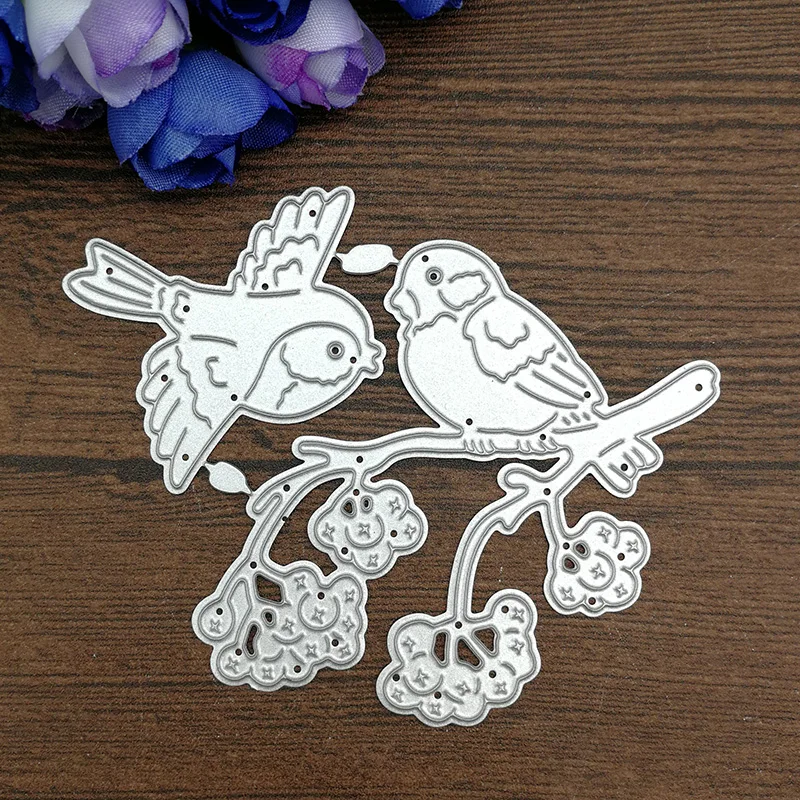 Birds on the tree Metal Cutting Dies Stencil for DIY Scrapbooking Album Embossing Paper Cards Deco Crafts Die Cuts