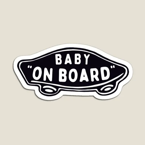 Baby On Board  Magnet Cute Decor Kids Colorful Children Toy Baby Funny Home for Fridge Organizer Magnetic  Stickers Refrigerator