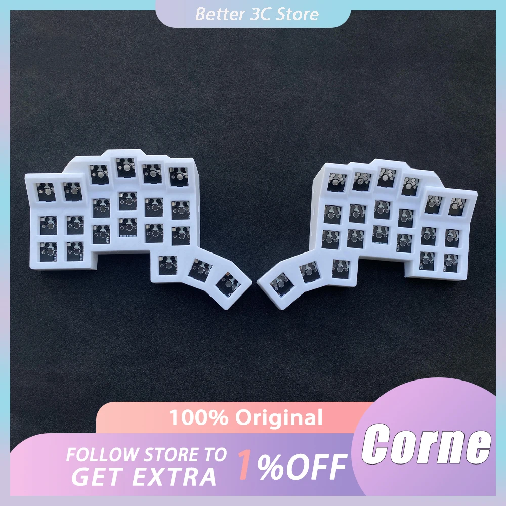 Corne 3D Split Keyboard Kit Wireless 2.4G Single-mode VIAL 42keys Keyboard Combo+tap_dance+macro 3D Printing Keyboard PC Gamer