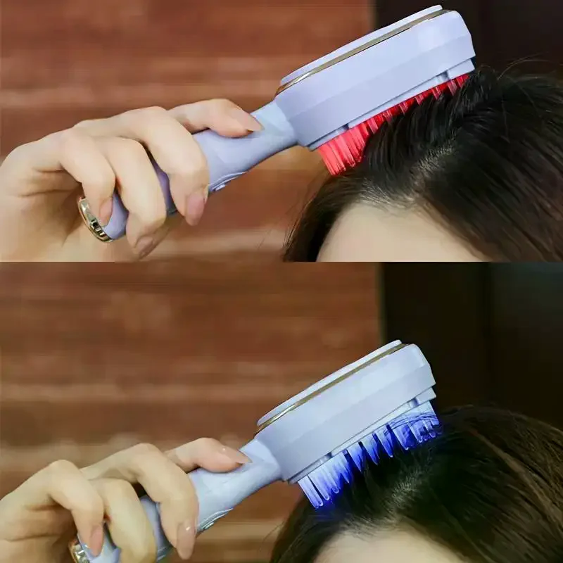 

Electric Massage Comb Intelligent Vibration Heating Head Massager Indoor And Outdoor Relaxing Head Massage Comb