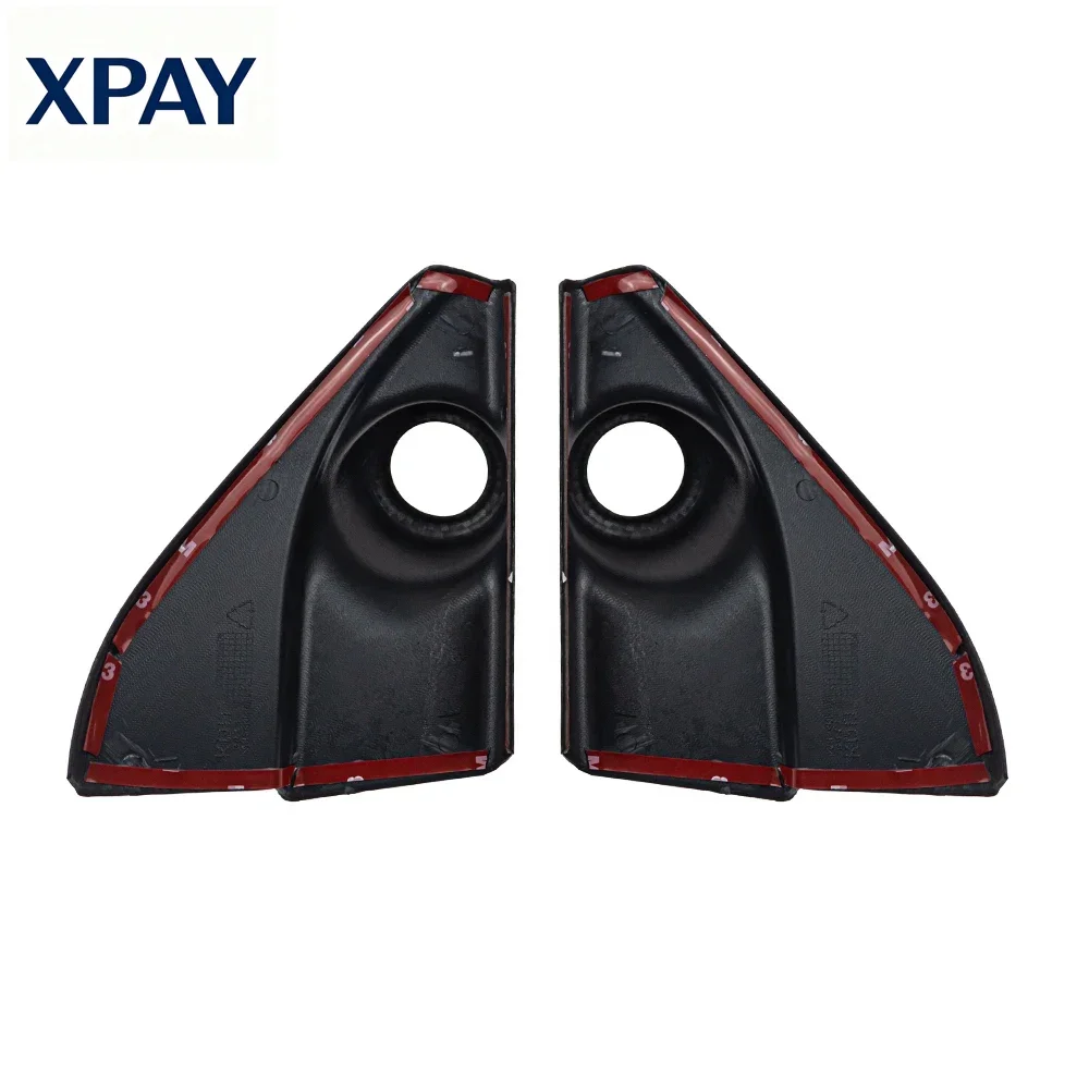 For 2pcs Carbon Fiber Color Bamboo Grain Car Pillar Speaker Frame Trim for Toyota Hilux Revo Conquest 2015-2021 Toyota For tuner