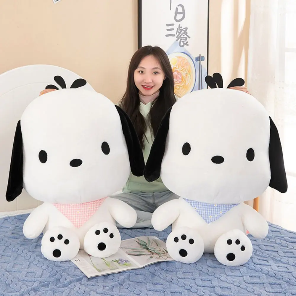 Sanrio Pochacco Plush Toy Sleeping Pillow Cartoon Stuffed Soft Dolls Kawaii Fluffy Toys Home Room Decoration Children Girl Gifts