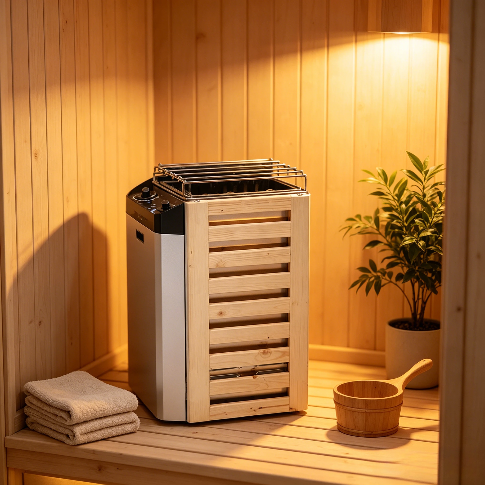 Stainless Steel Sauna Stove 3.6KW Internal Control Type Heating Tool for Sauna Room