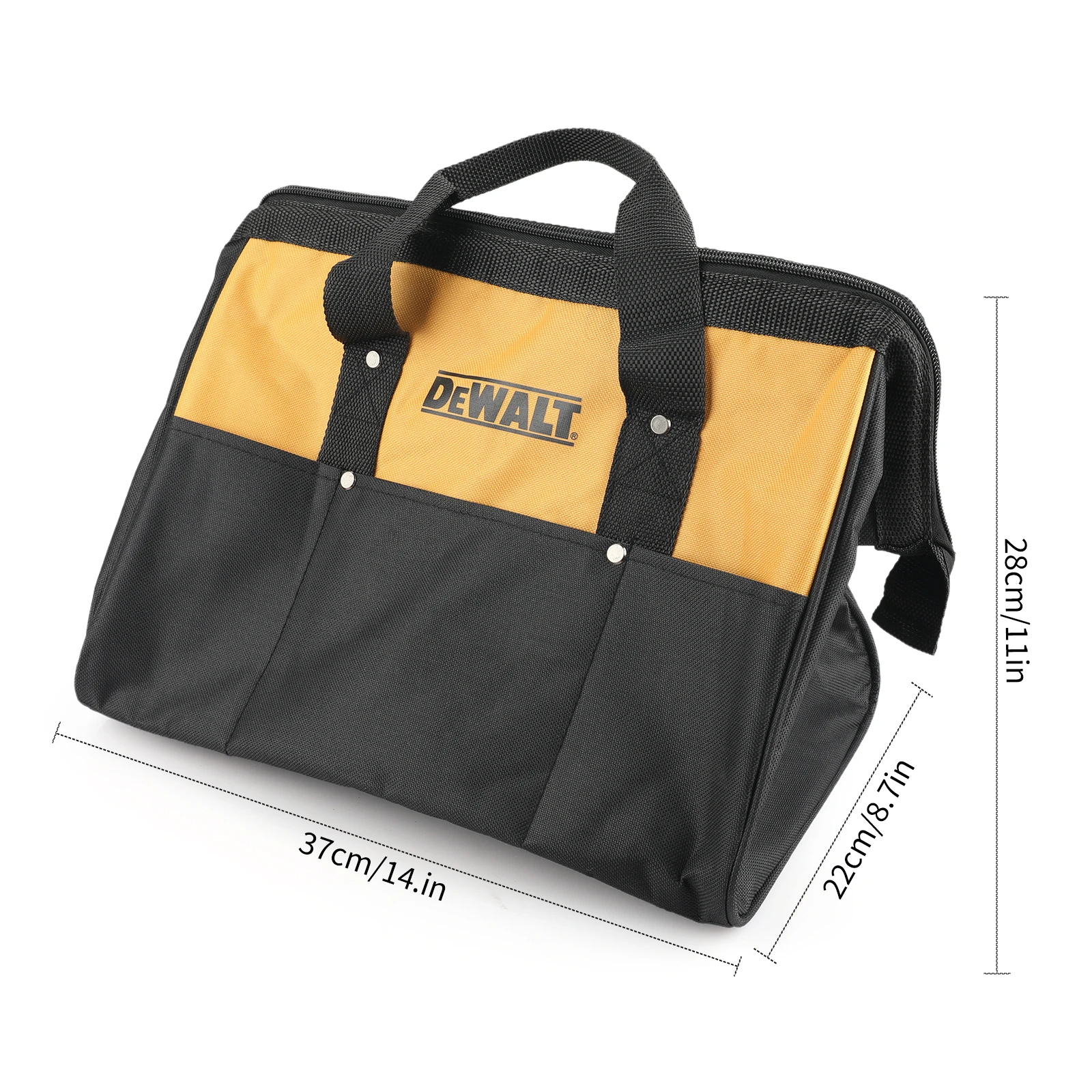 حقيبة أدوات متعددة الوظائف من DEWALT، مفك براغي مقاوم للماء ومقاوم للتآكل، أدوات أجزاء الأجهزة المعدنية، حقيبة يد للتخزين المتين