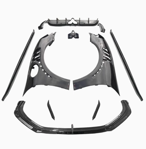 

TAKD Style for 718 Cayman Body Kits TK Dry Carbon Fiber Front Lip Fender Side Skirts Hood Spoiler Rear Diffuser Bumper