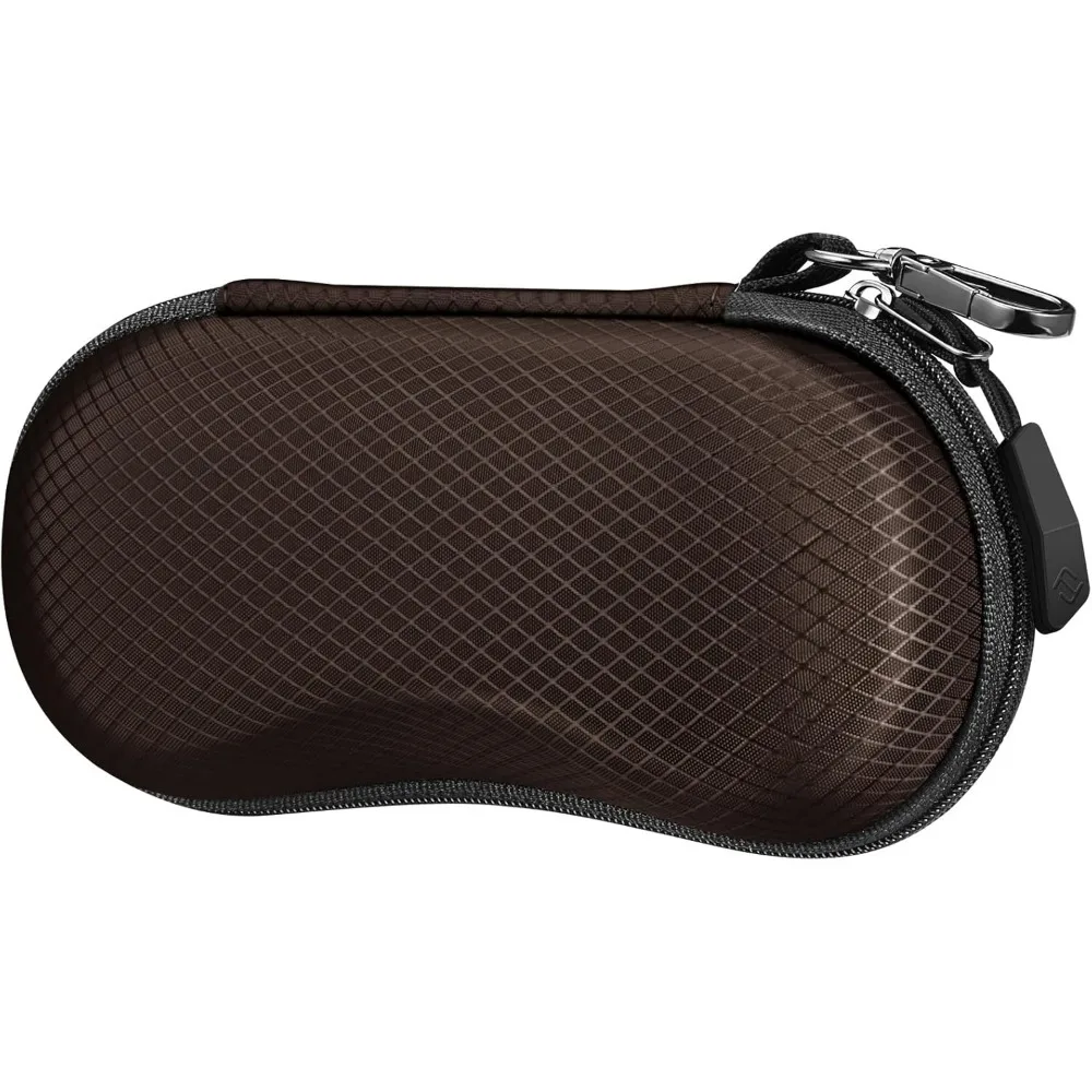 

Shockproof Sport Glasses Case with Metal Carabiner Travel Zipper Eyeglasses Holder