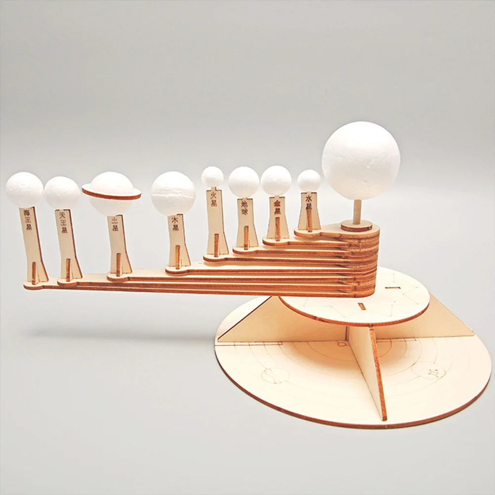 

Solar System Model Models Toddlers Wooden Space Toy Planets Foam DIY Toys Preschool Child for Kids