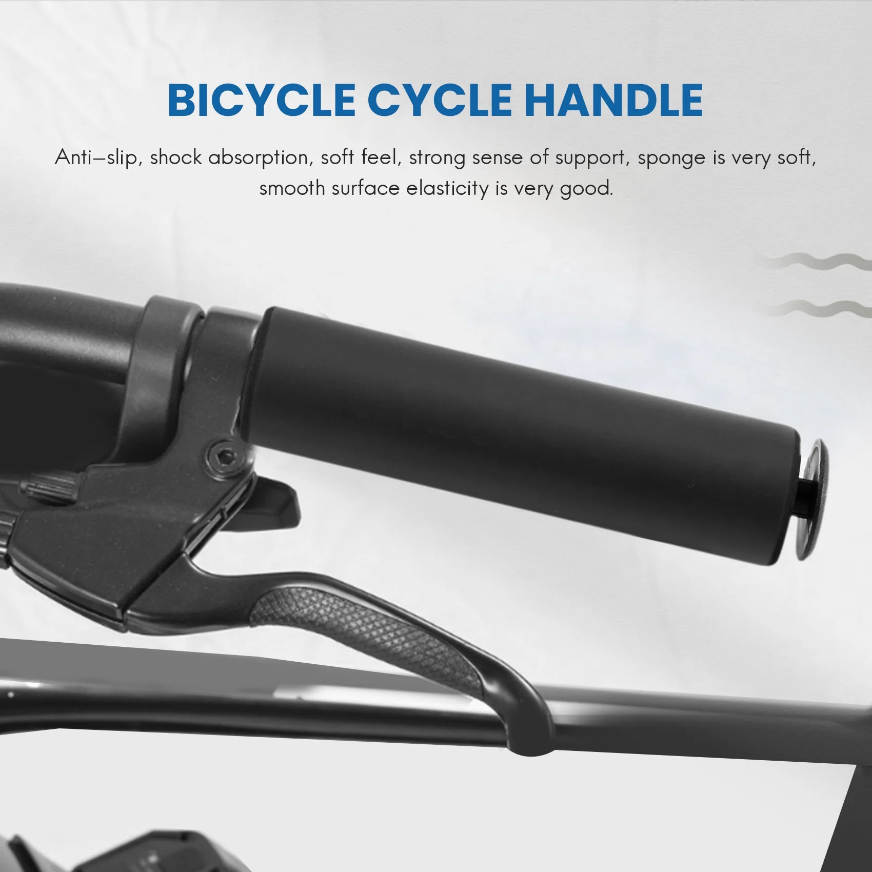 Handle Bar Grips Scooter BMX MTB Mountain Bike Bicycle Cycle Ultralight Silicone