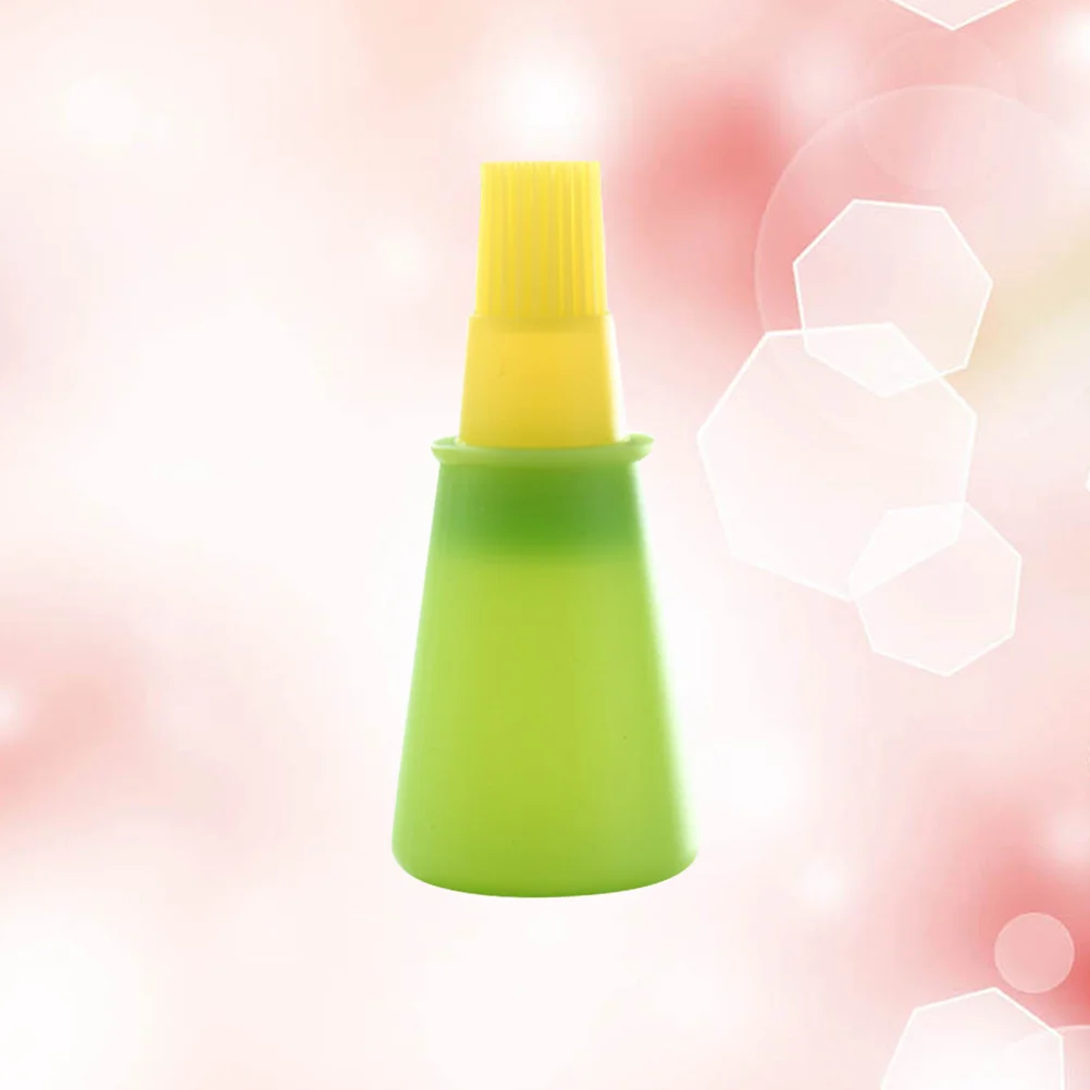 

Non-Stick Silicone Bbq Brush Oil Bottle Basting Tool Heat Resistant Dishwasher Safe for Baking Cooking Green and Yellow