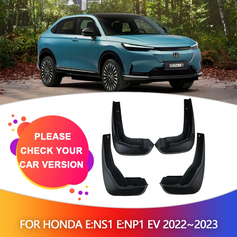 Car Mudguards for Honda e:NS1 e:NP1 ENS1 EV 2022~2024 2023 Mudflaps Fender Parts Mud Flap Splash Flares Guards Cover Accessories