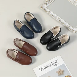 Als Nieuwe 2024 Kinderschoenen Baby Non-Slip Schoenen Kinderen Slip On Casual Schoen Baby Jongens Mode Loafers Peuter Flats Meisjes Mocassin