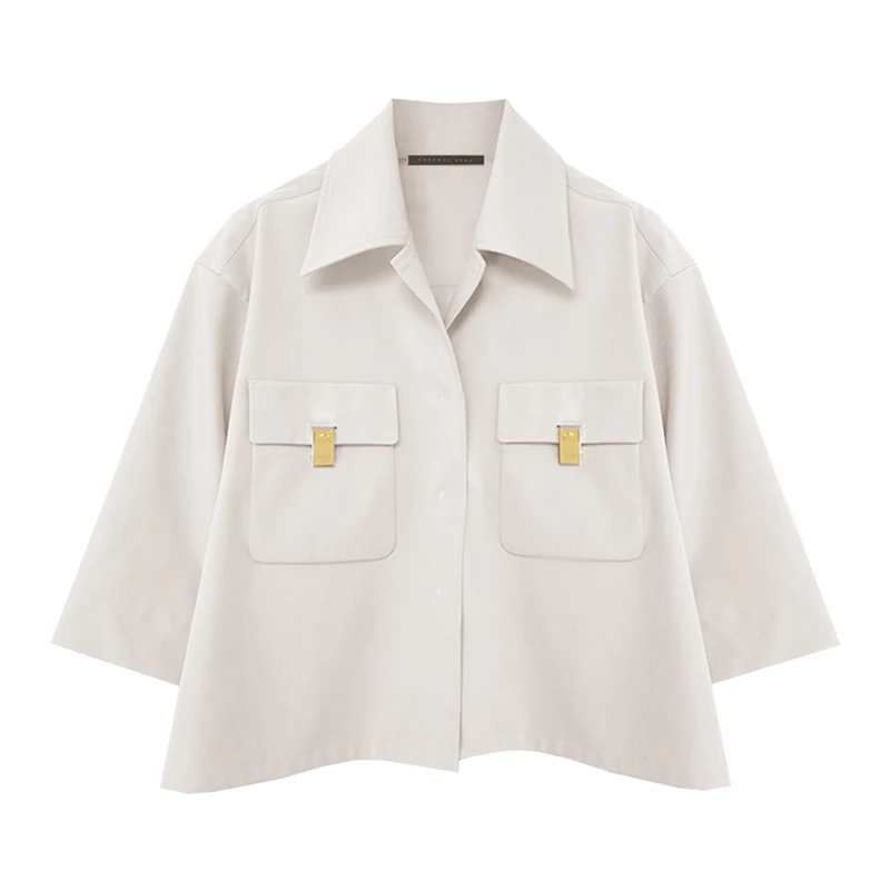 

Женская однотонная рубашка Bla ket Seven Sve ort Jaet, новинка весны 22ss от Handpied Store Rodric Wong