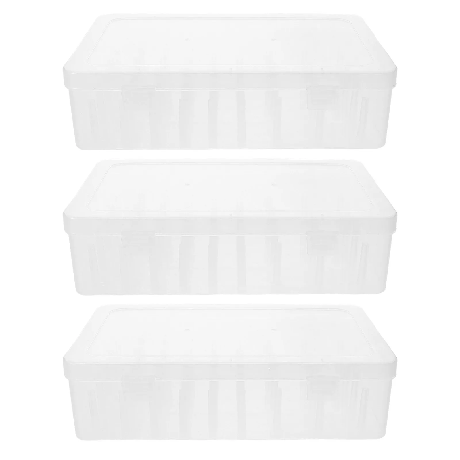 

3pcs Sewing Thread Storage Box 42 Spools Clear Organizer Portable Diy Home Sewing Supplies Needlework Storage Solution