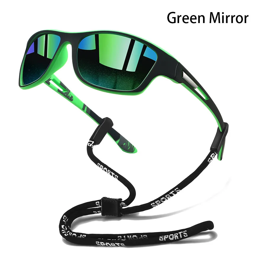 Modische Sport-Sonnenbrille mit Kettenmuster für Herren und Damen – Ideal zum Laufen, Bergsteigen und Angeln – Outdoor-Schutzbrille – Detail 4
