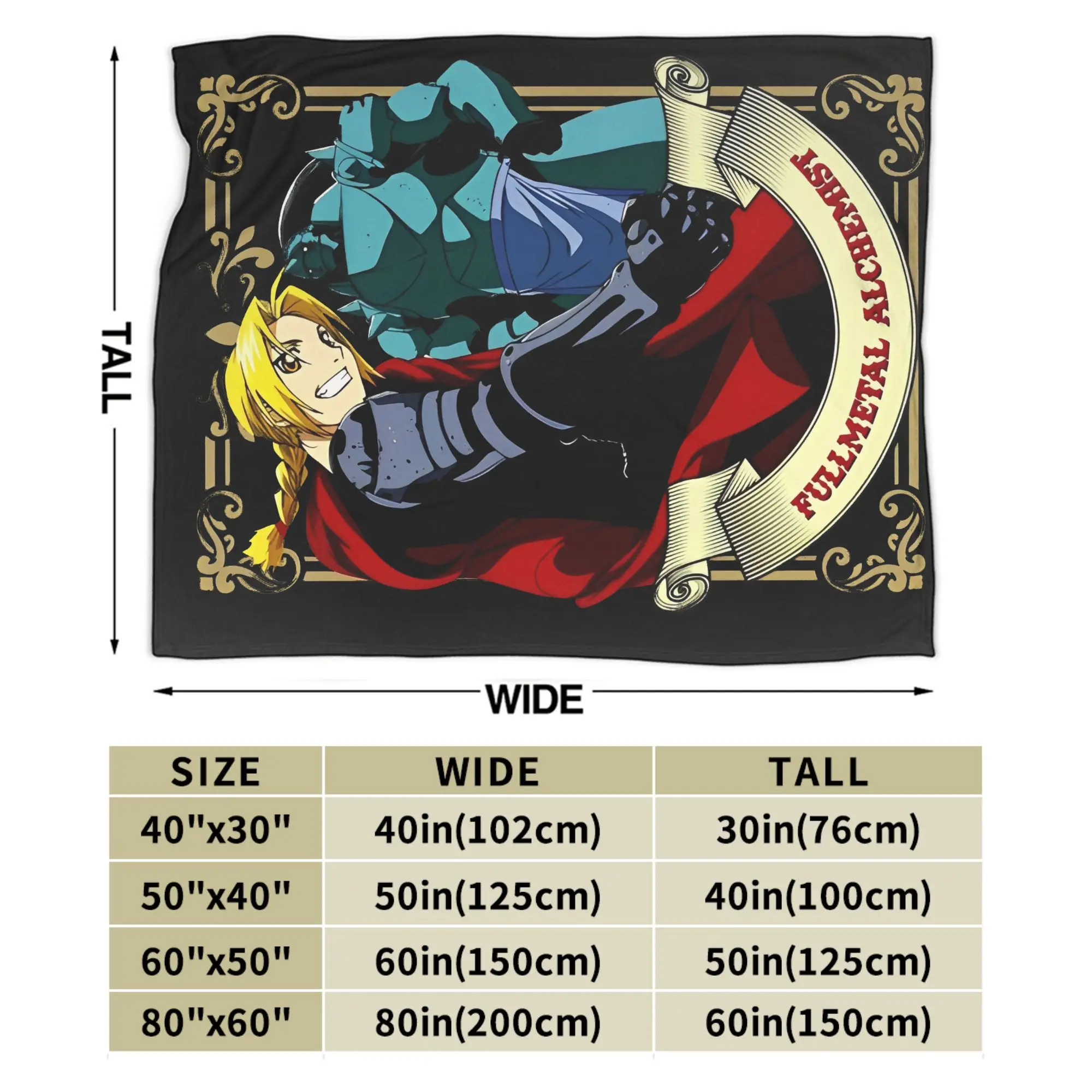 Fullmetal الخيميائي - بطانية محبوكة من إدوارد آند ألفون، بطانيات رمي فائقة النعومة لمفرش سرير للسفر على الطائرة