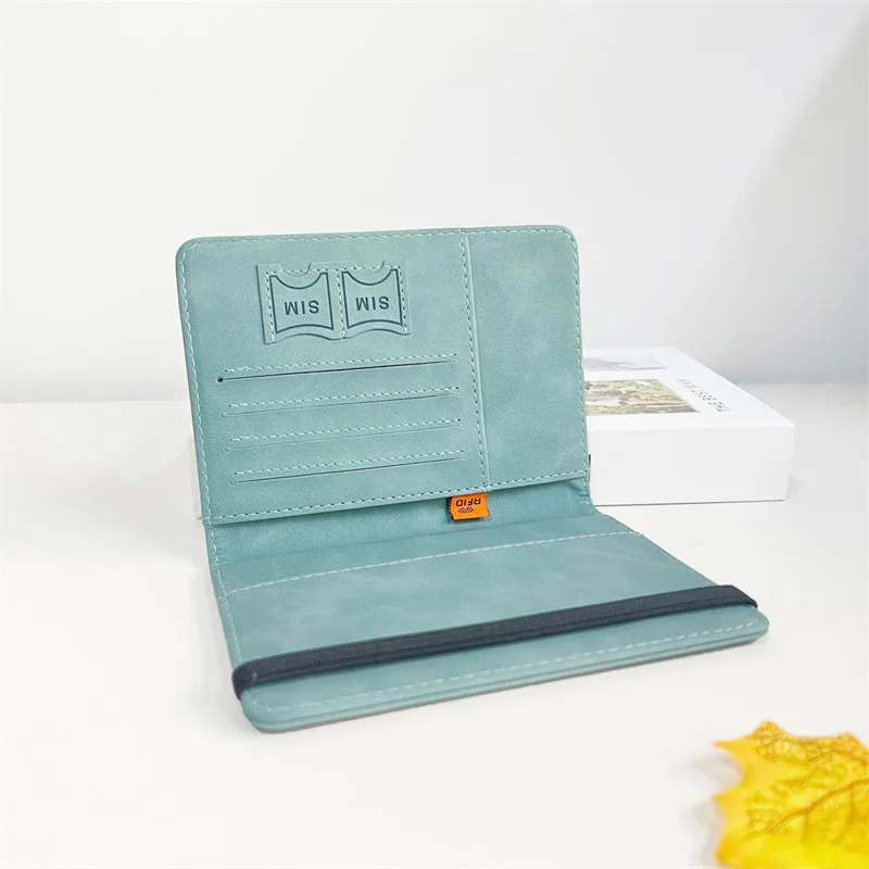 Vintage RFID Passport Cover for Women & Men - Multi-Function PU Leather Wallet Case with ID/Bank Card Slots, Travel Accessory image 4