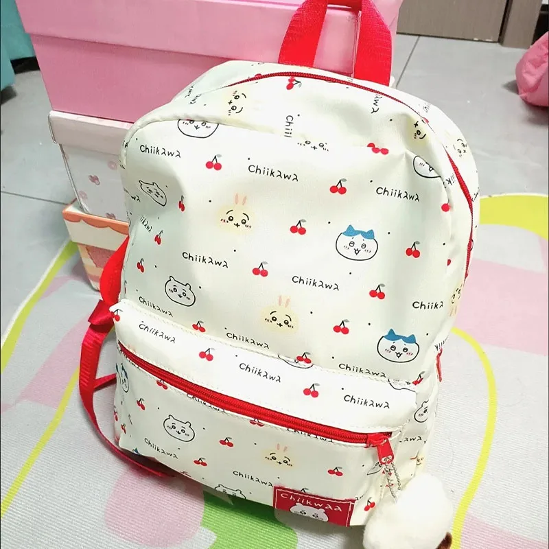 2024 Chiikawas Backpack High-Capacity Lightweight Durable Cartoon Kawaii Chiikawas Leisure Student Backpack Waterproof Travel