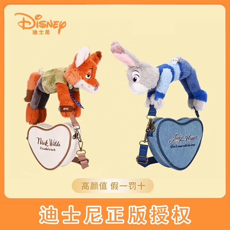 Originele Toy Story Zootopia Judy Nick Doll schoudertas Crossbody tas Cartoon dier speelgoed figuur accessoires