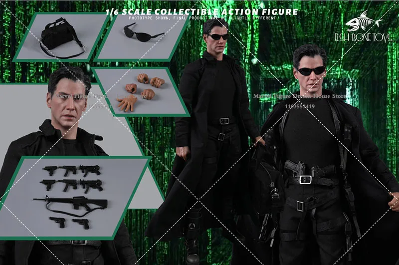 Fisch Bonetoys fb-z002 1/6 Maßstab sammel bar das Matrix-Netzwerk Hacker Reich Keanu Charles Reeves 12 "Action figuren Modell