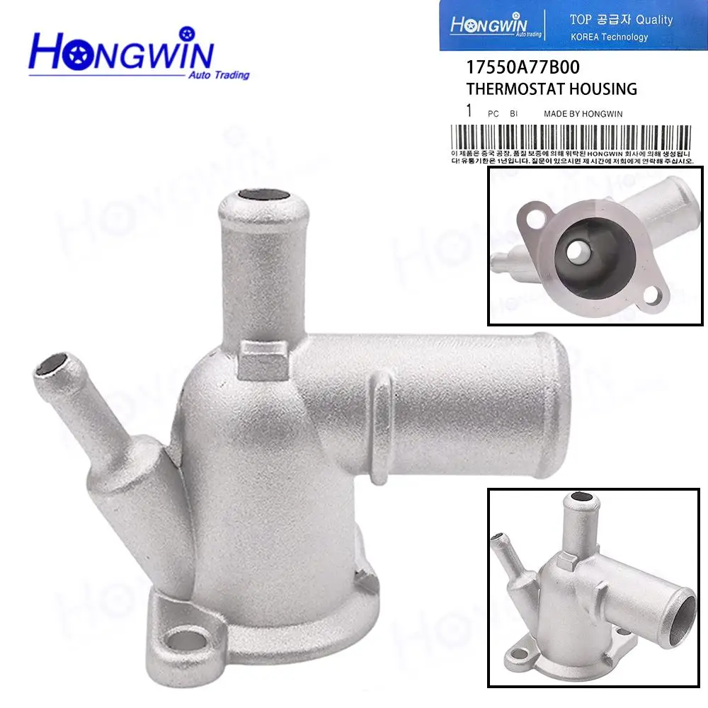 1PC 17550A77B00 17550A77B00-000 17550-72X50 Engine Coolant Thermostat Housing For DAEWOO TICO HYUNDAI SUZUKI ALTO