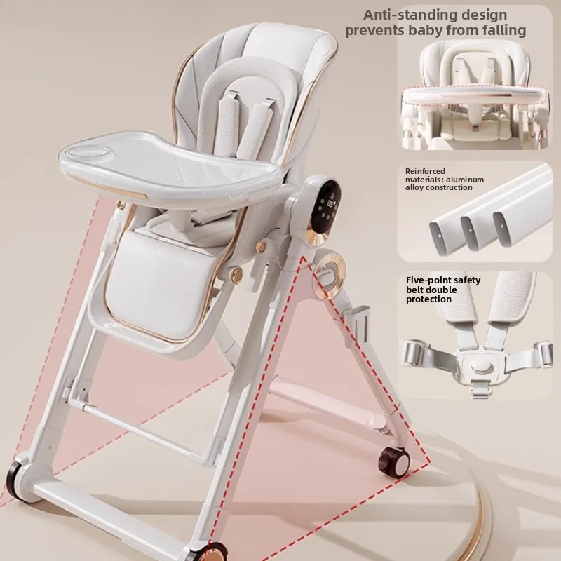 كرسي أكل الطفل كرسي مرتفع لتغذية الطفل كراسي طاولة طعام متأرجحة كهربائية كراسي تناول الطعام كرسي هزاز كهربائي