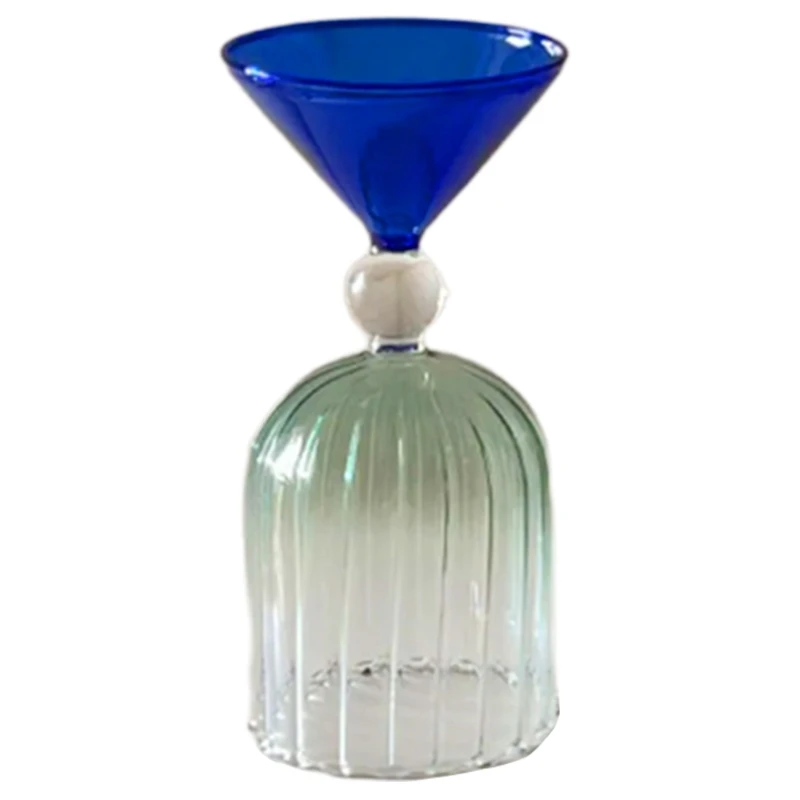 Kitchen Glasswares Colorful Cocktail Cups Creative Wine Cup Unique Flower Cup