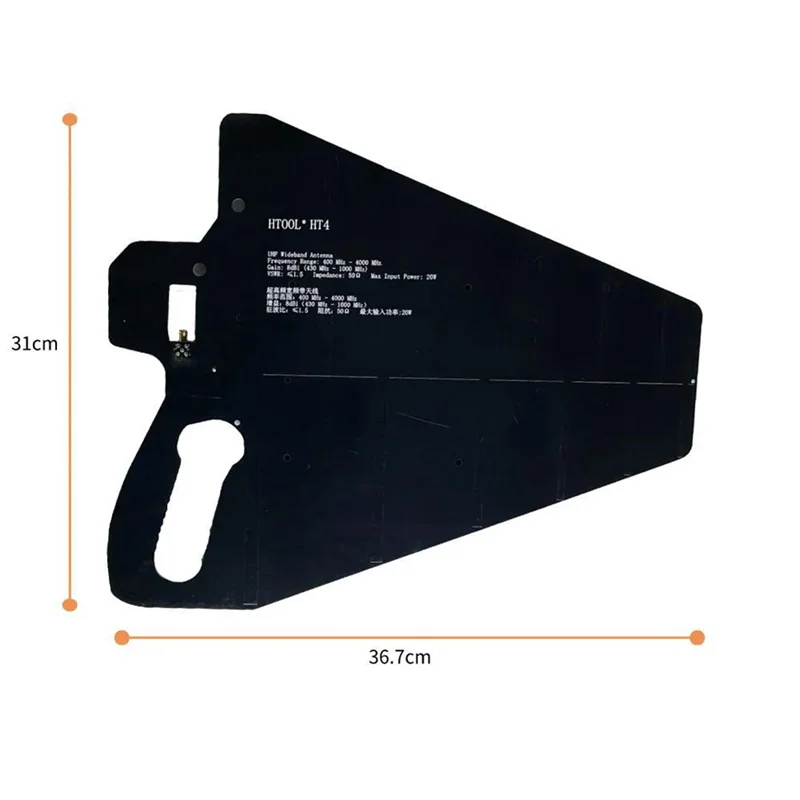 ELEC-HT4 Wideband Antenna UWB 400 Mhz-4000 Mhz Antenna 8Dbi Periodic Antenna For Spectrum Analyzer Radio Radar