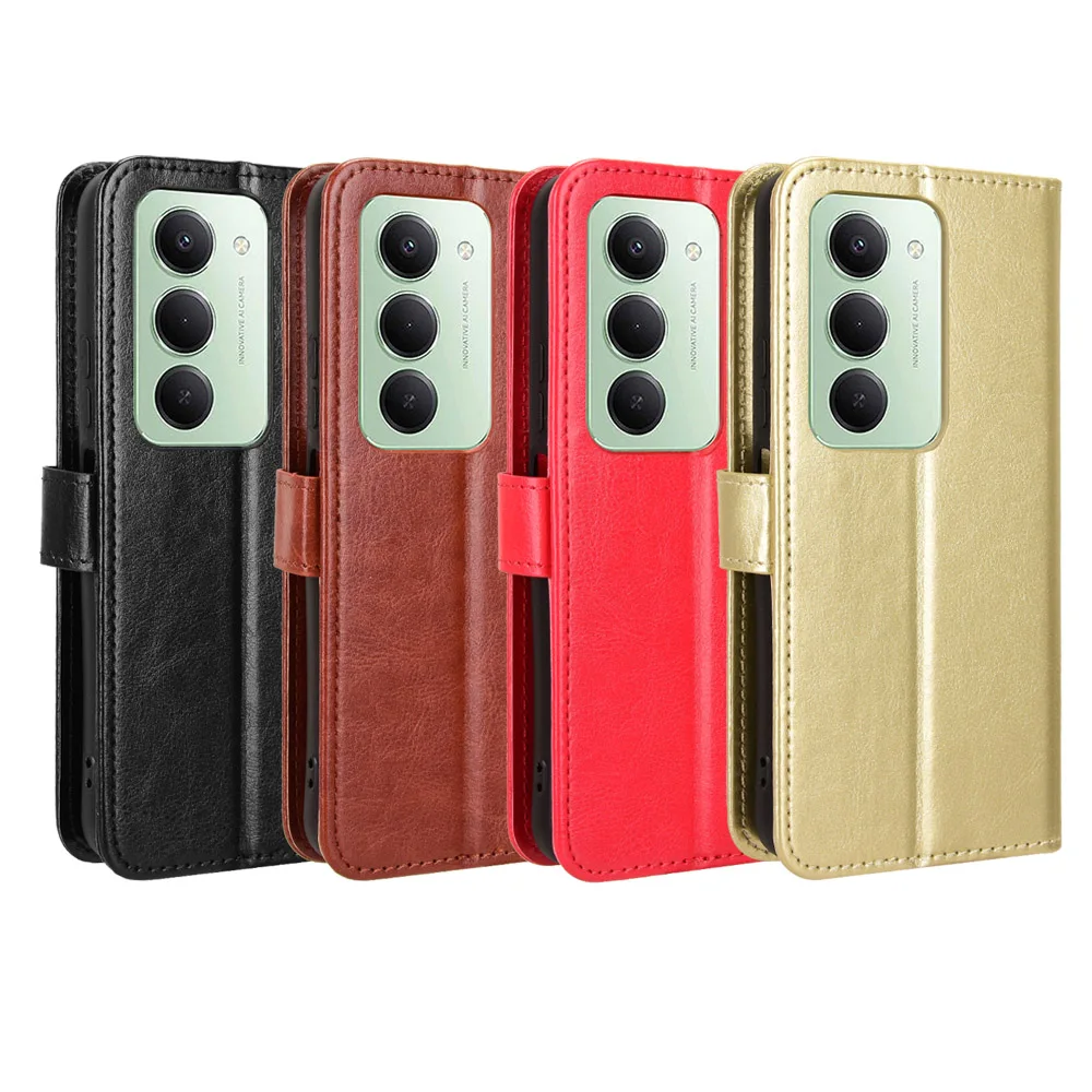 ل Xiaomi Redmi 15 5G حافظة فاخرة محفظة من جلد PU الحبل حامل حافظة ل Xiaomi Redmi 15 Redmi15 أكياس الهاتف