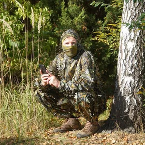 Ghillie -Anzug Outdoor -Männer und Frauen, Tarnkleidung, Dschungelanzug, CS -Training Blätter Kleidung, Jagdhose, Kapuzenjacke Hauptverkäufe Selva US - №2