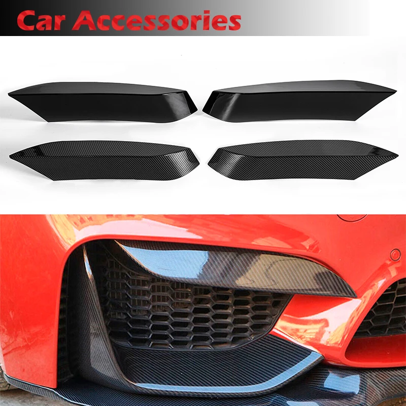 Rhyming Spoiler Splitter Lip Front Bumper Carbon Fiber Air Vent Frame Trim Exterior Tuning For BMW F80 M3 F82 F83 M4 2015-2020