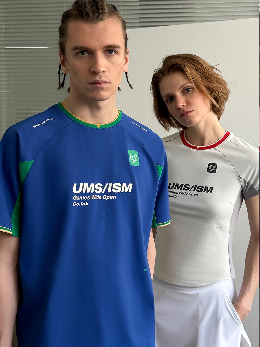 速乾性 UMISM スポーツ Tシャツ 半袖 ランニング バ - Badminton Logo のレビューと価格