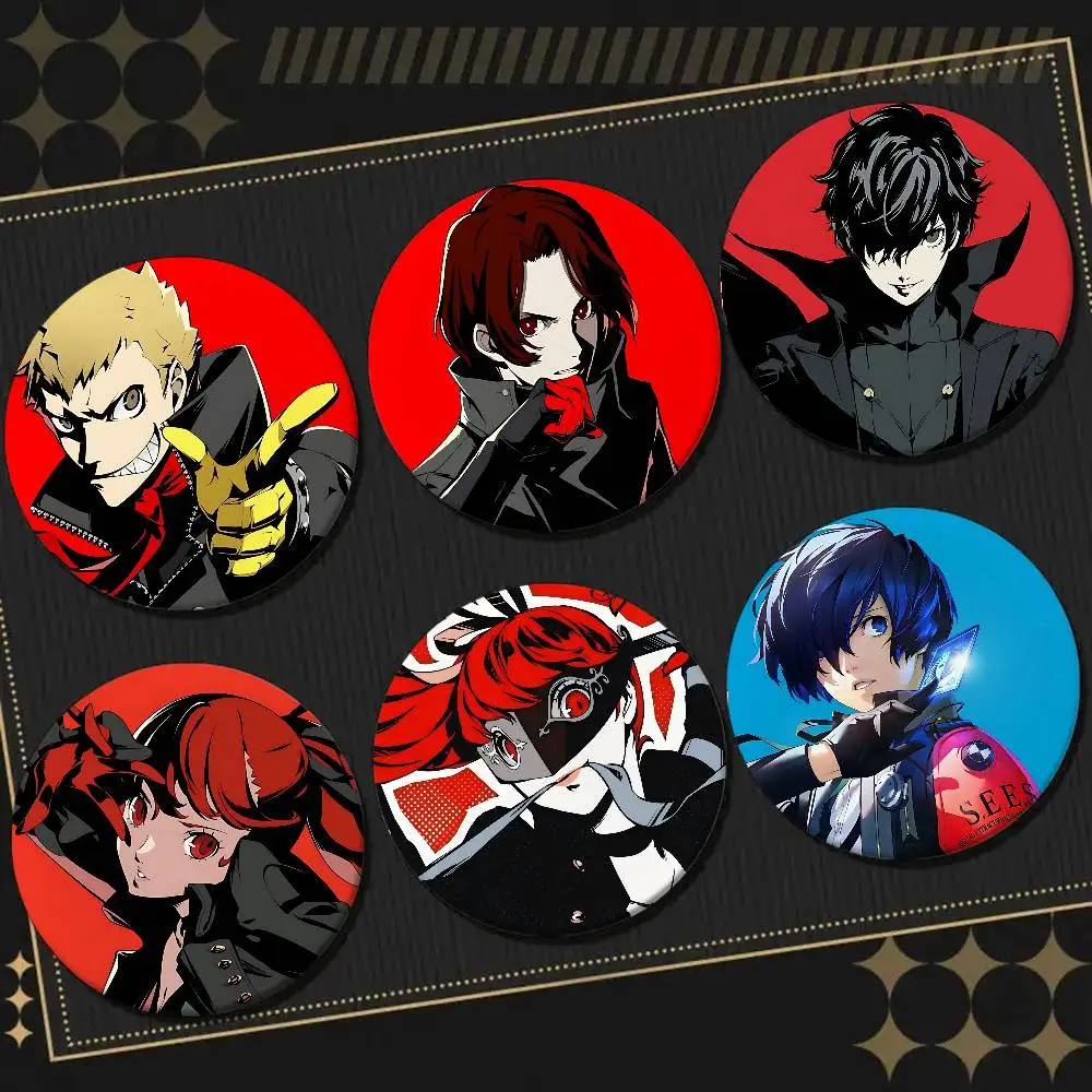 Spiel P-persona 5 Anime Abzeichen Pins Anstecknadeln Hut Pins Broschen Geschenke Dekor Rucksäcke