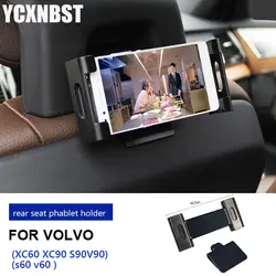 Per volvo xc60 xc90 s90 s60 v60 v90 xc40 c40 sedile posteriore phablet supporto poggiatesta ipad clip forniture accessori