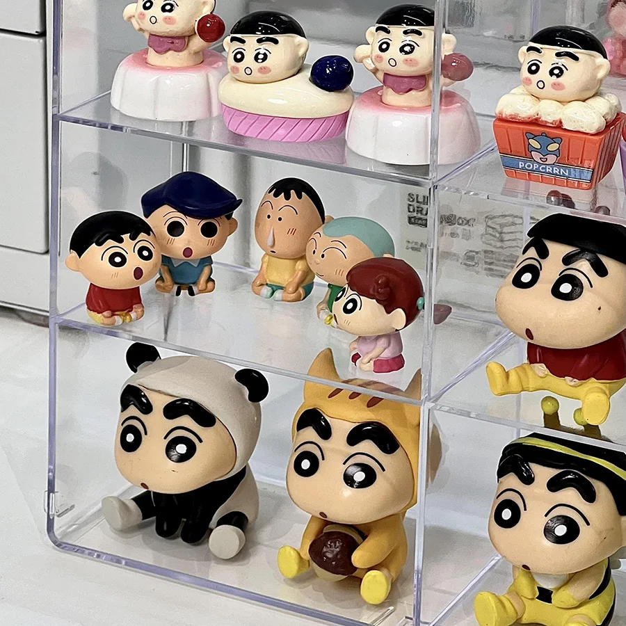 Hand-made display shelf multi-layer transparent doll blind box display shelf cute little pendants receive shelves