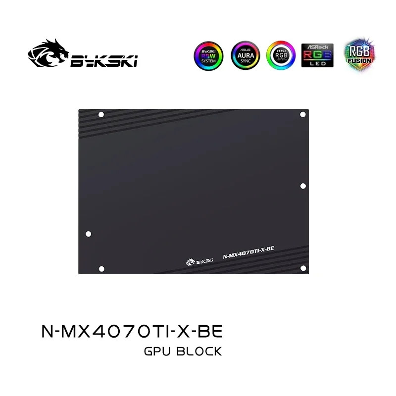 Bykski 4070 Scheda grafica di raffreddamento Blocco acqua per MAXSUN Geforce RTX 4070Ti iCraft OC 12G watercooler GPU Radiatore N-MX4070TI-X