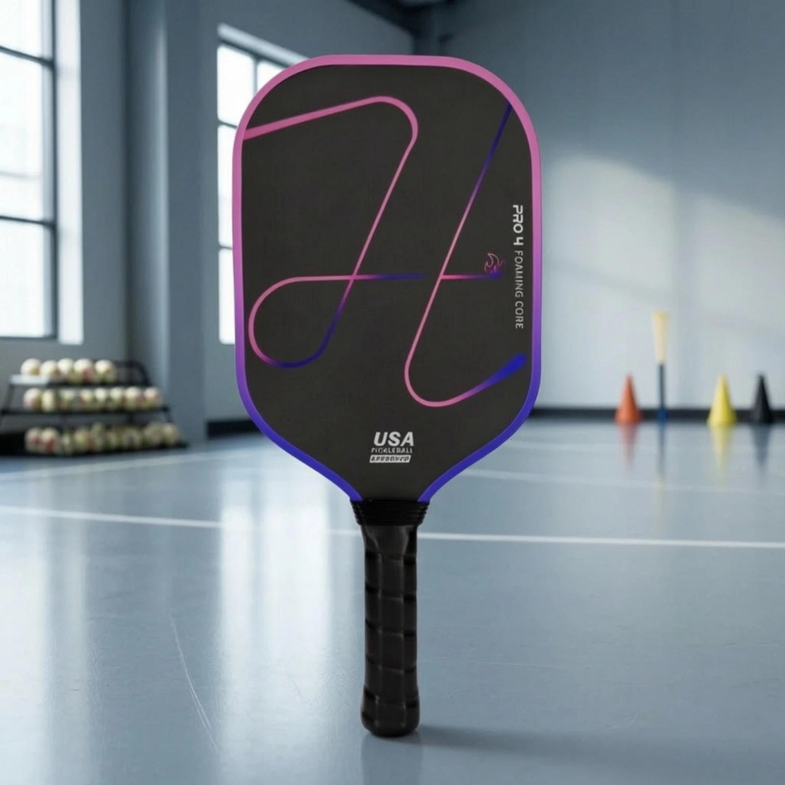 Carbon Fiber Pickleball Paddle Foam Core Paddle with Carbon Fiber Face Pickleball Racket Extended Sporting Goods Lightweight