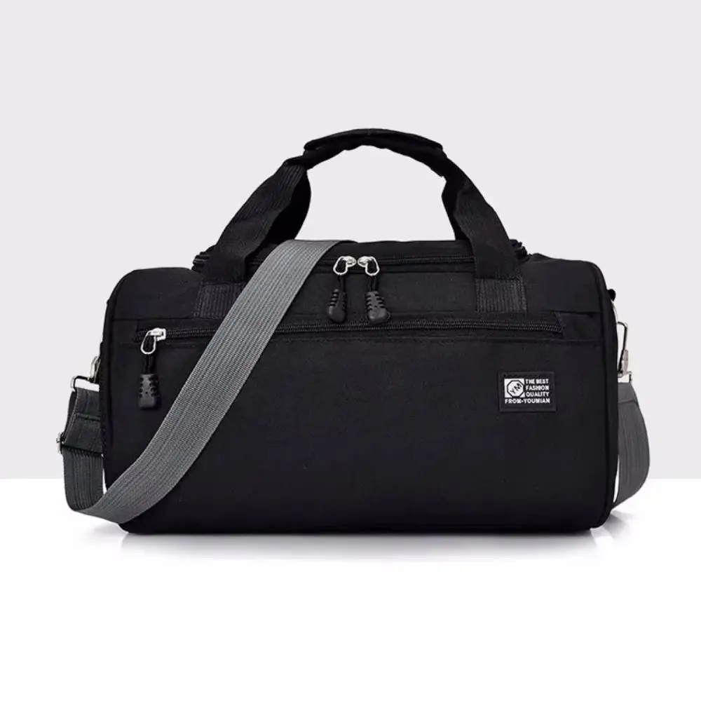 Portable Travel Duffel Bag Crossbody Waterproof Women's Fitness Handbag Wear-resistant Shoes Compartment Gym Shoulder Bag