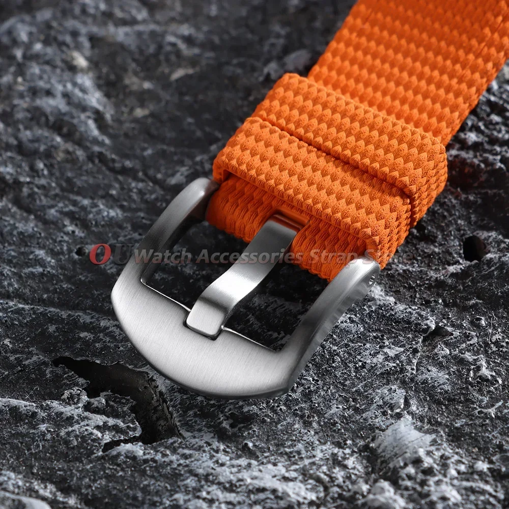 FKM Gummi-Uhrenarmband mit Gebogenen Enden 20mm 21mm 22mm für Omega für Seiko Militärarmband Schnellverschluss Herren Sportarmband für Longines – Detail 6