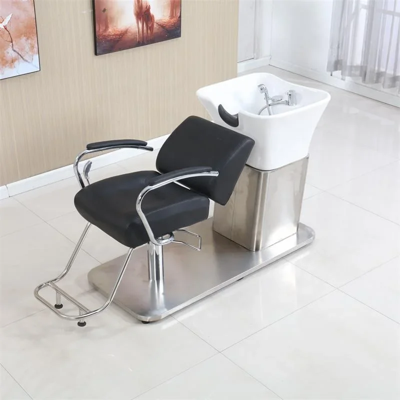 Great Factory Portable Shampoo Chair With Sink Backwash Hair Washing Chair Hot Sale Best Quality Barber Shampoo Chair