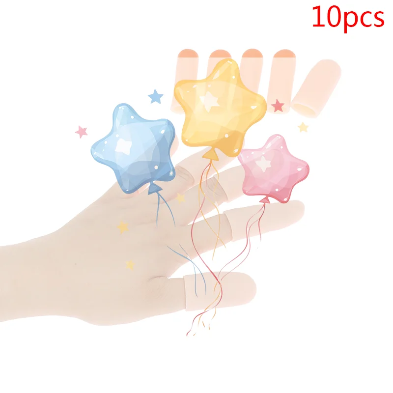 

10Pcs Silicone Gel Tube Hand Bandage Finger Protector Anti-cut Heat Resistant Finger Sleeves Great Cooking Kitchen Tools