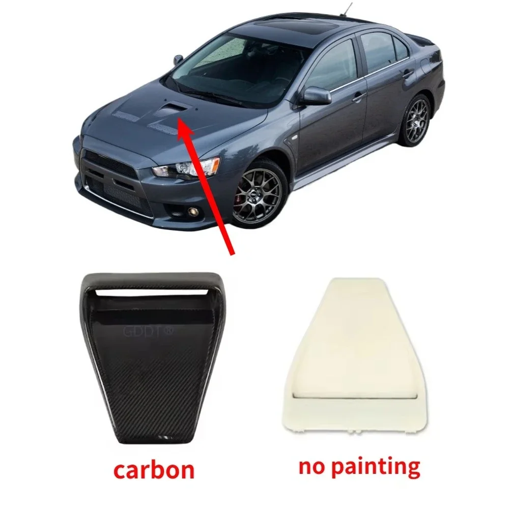Plastic Shell Center Air Vent Engine BONNET Cover with Paint or No FOR Lancer Evo CZ00 Hood MIDDLE Vent Trim 5915A077
